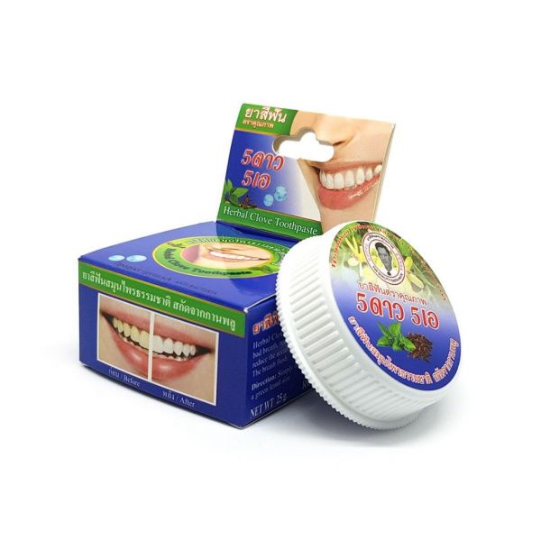 Thai toothpaste 3-in-1 with carnation flowers "Carnation", 25 gr